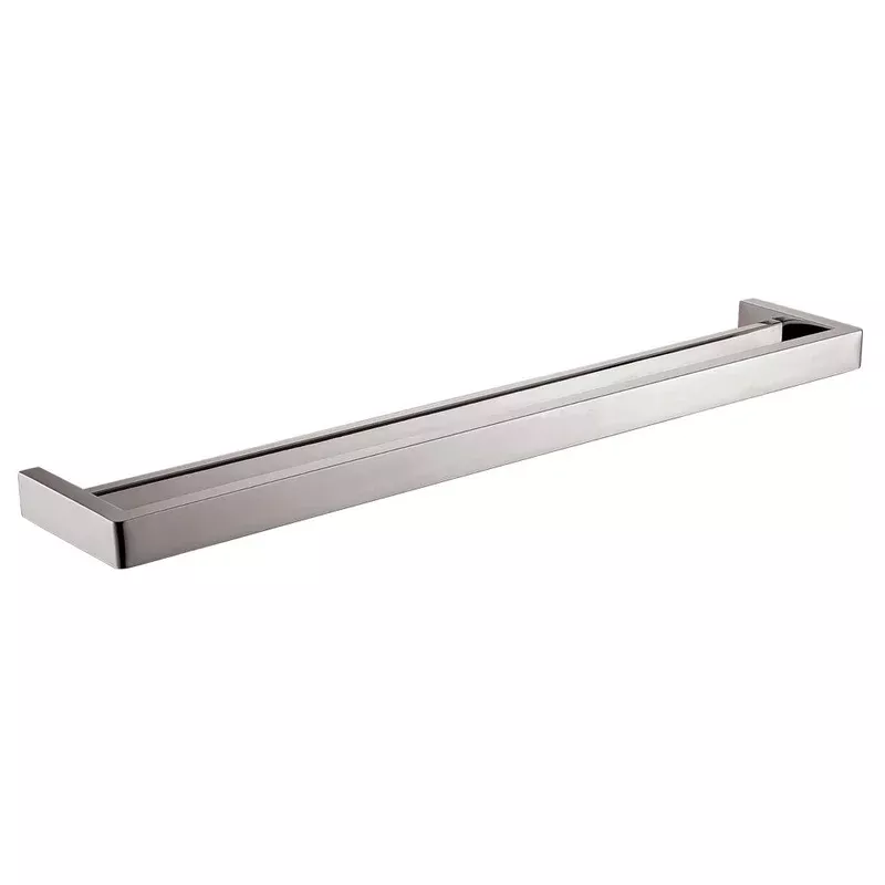 Norico Cavallo Brushed Nickel Square Double Towel Rail 800mm