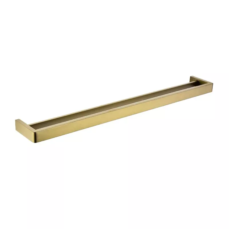 Norico Cavallo Brushed Yellow Gold Square Double Towel Rail 800mm