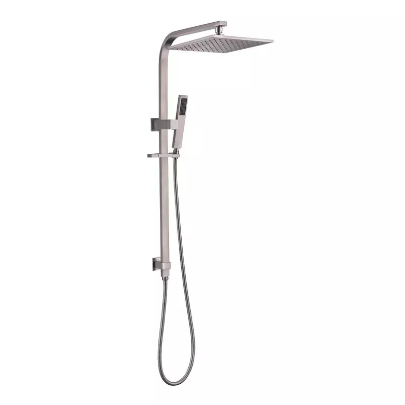 Norico Esperia 250mm Brushed Nickel Square Shower Station