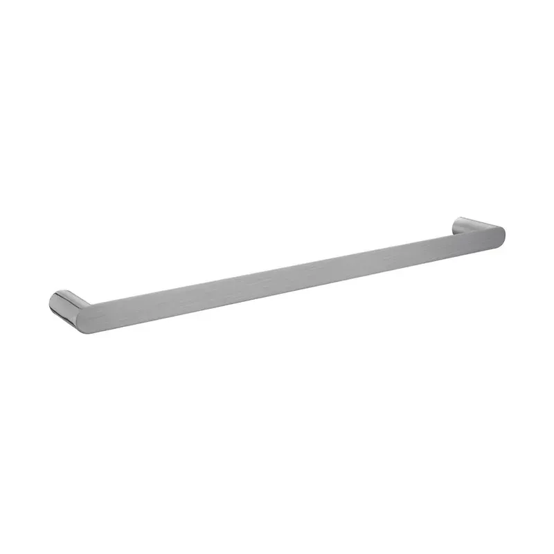 Norico Esperia Brushed Nickel Solid Brass Single Towel Rail 600mm