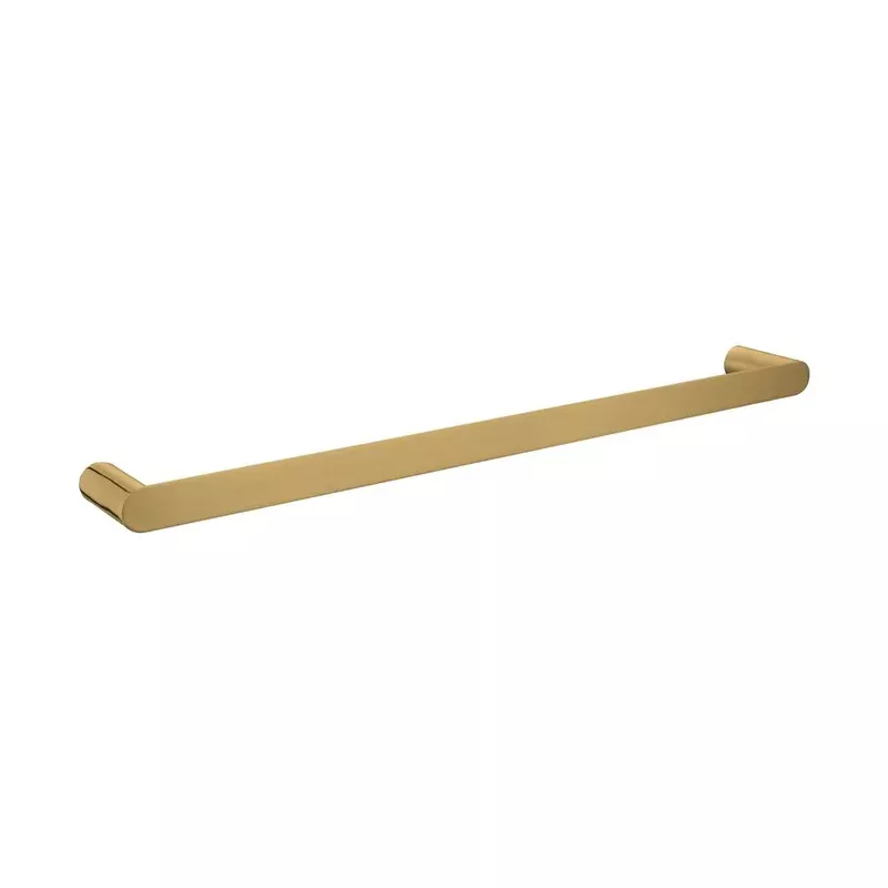 Norico Esperia Brushed Yellow Gold Solid Brass Single Towel Rail 600mm