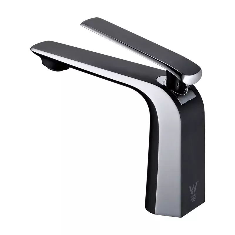Norico Esperia Matte Black & Chrome Basin Mixer