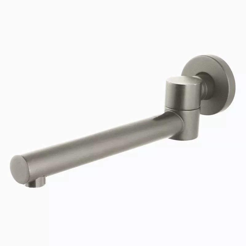 Norico Pentro Brushed Nickel Round Bath Spout