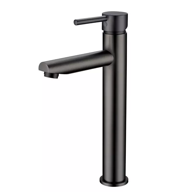 Norico Pentro Gun Metal Grey Round Tall Basin Mixer