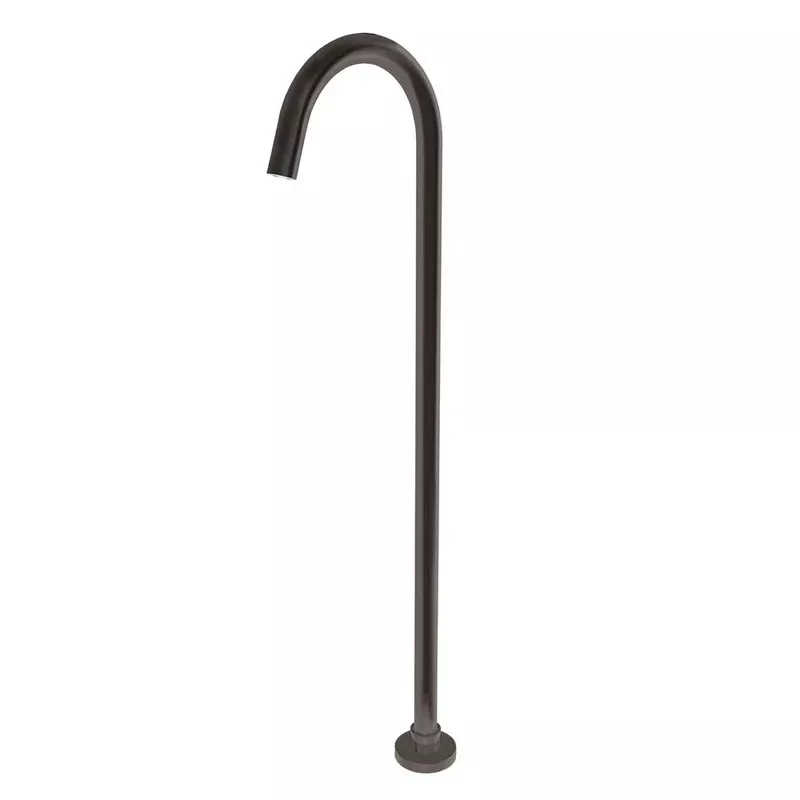 Norico Pentro Round Gun Metal Grey Stainless Steel Freestanding Bath Spout
