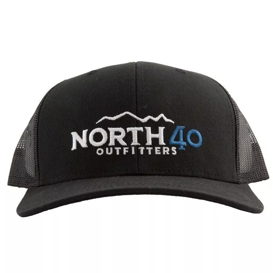 North 40 Outfitters Black Snap Back Hat