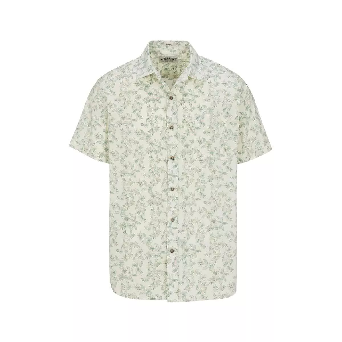 North River Men's Light Weight Short Sleeve Print Shirt