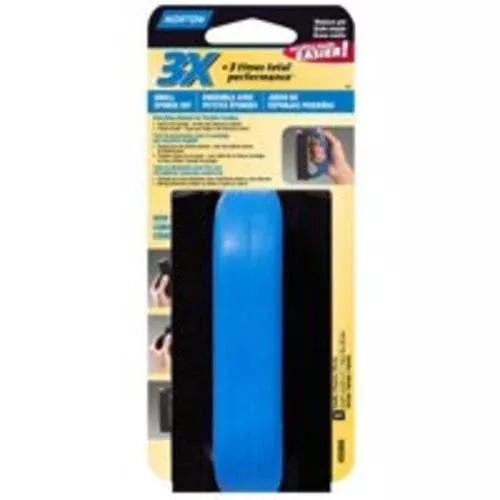Norton 03866 3X Sanding Sponge With Handle, 4-1/2"x2-3/4"x1"