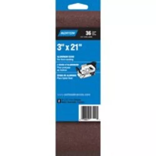 Norton 07660702243 Power Sanding Belts 3" x 21", Aluminum Oxide