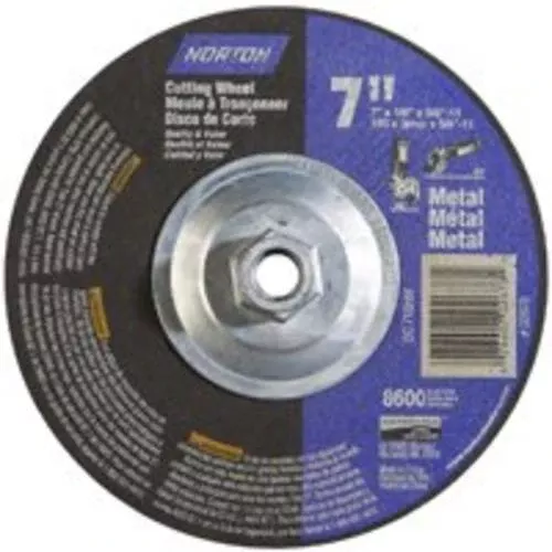 Norton 07660702678 Depressed Center Cutting Wheel 7"x1/8"x5/8"-11"