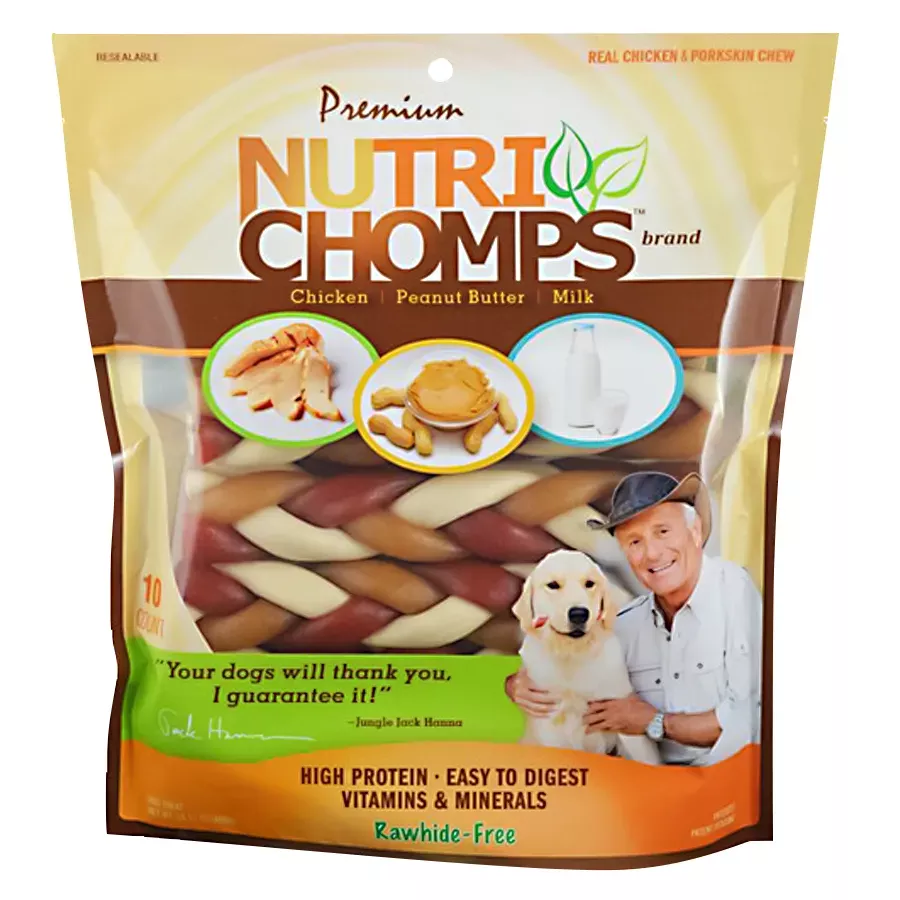 Nutri Chomps Mixed Flavor Braid - 6"