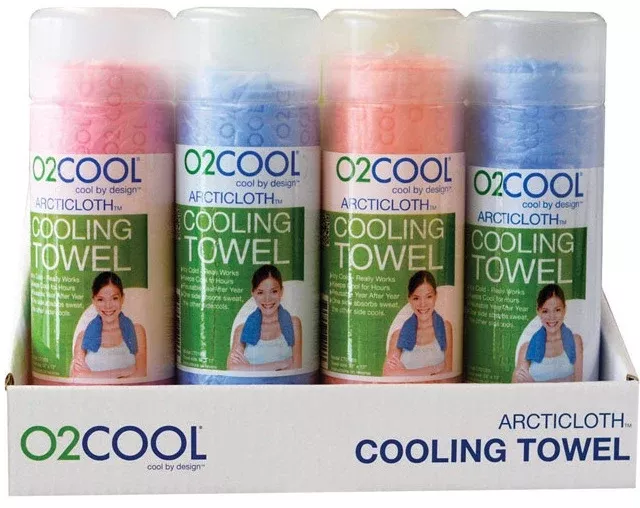 O2Cool CT01001 ArtiCloth Cooling Towel, Assorted colors
