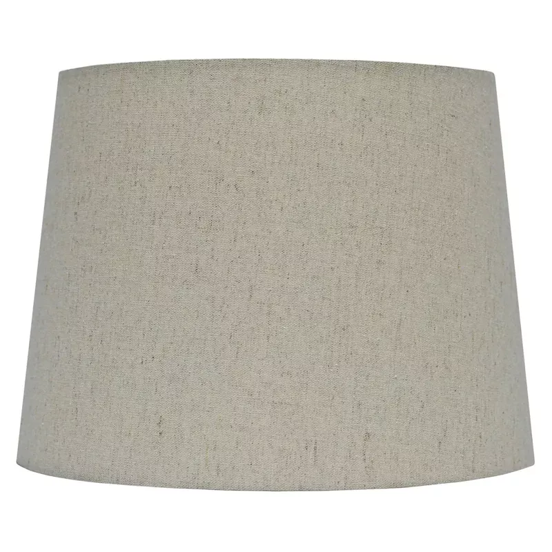 Oatmeal Tapered Drum Table Lamp Shade, 9"