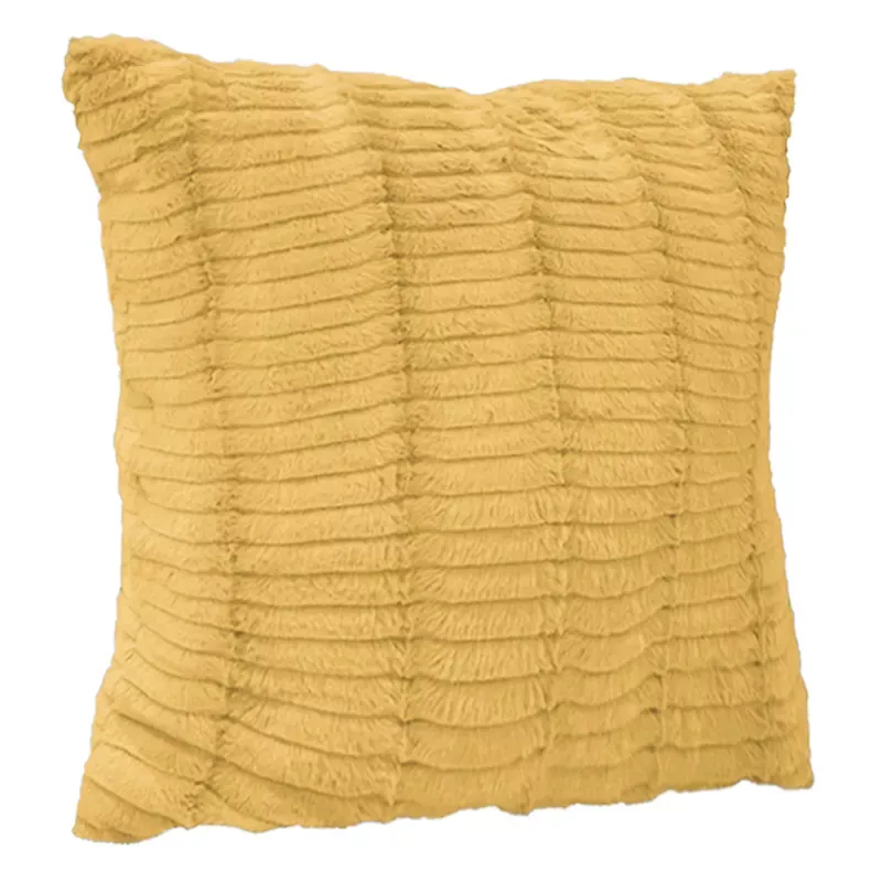 Ochre Yellow Lash Throw Pillow, 24"