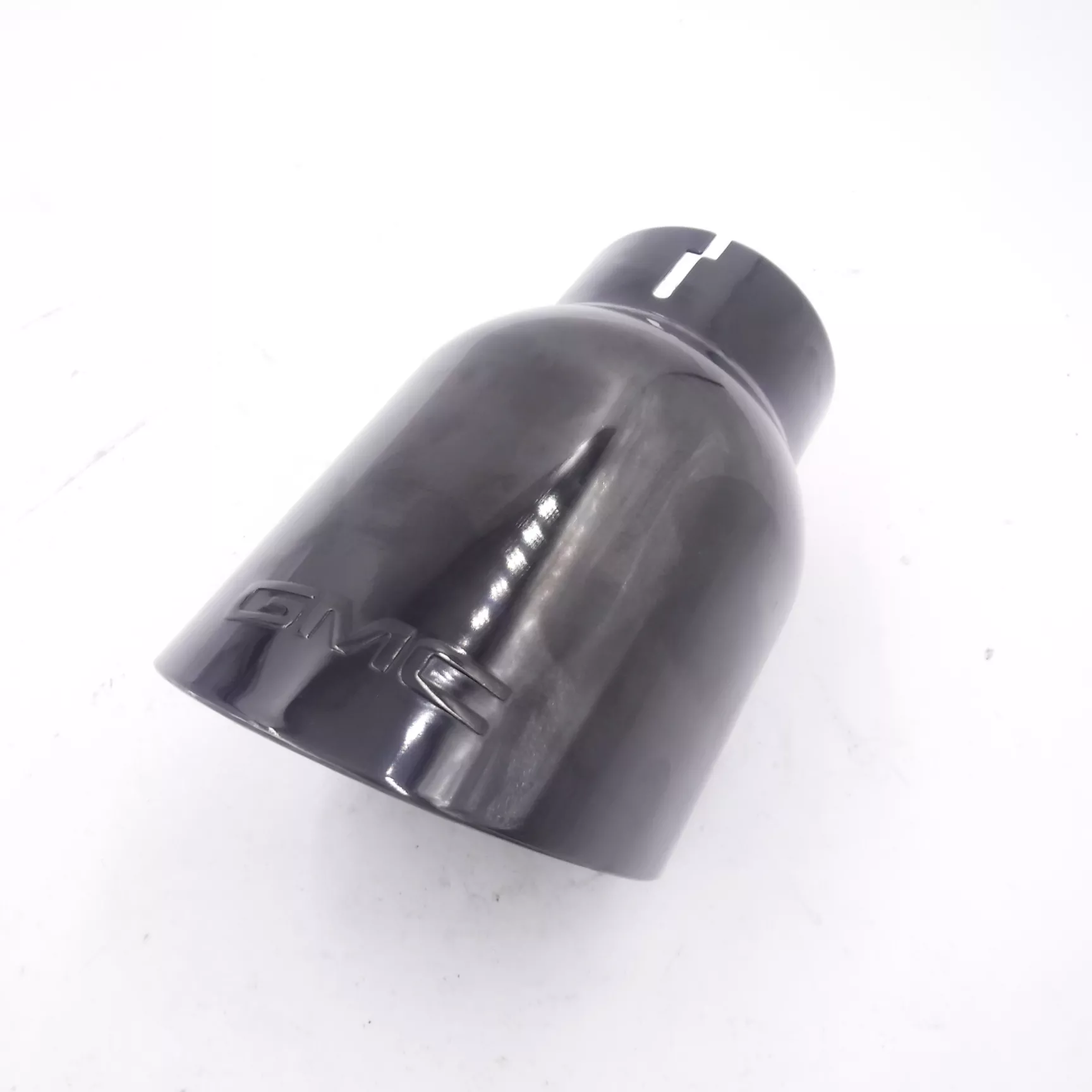 OEM GMC Black Chrome Dual Wall Exhaust Tip, 6.6″ OAL, 2-3/4″ Inlet NO CLAMP