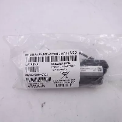 OEM Zebra Battery BTRY-NWTRS-33MA-02 For WT6000 Handheld Computer