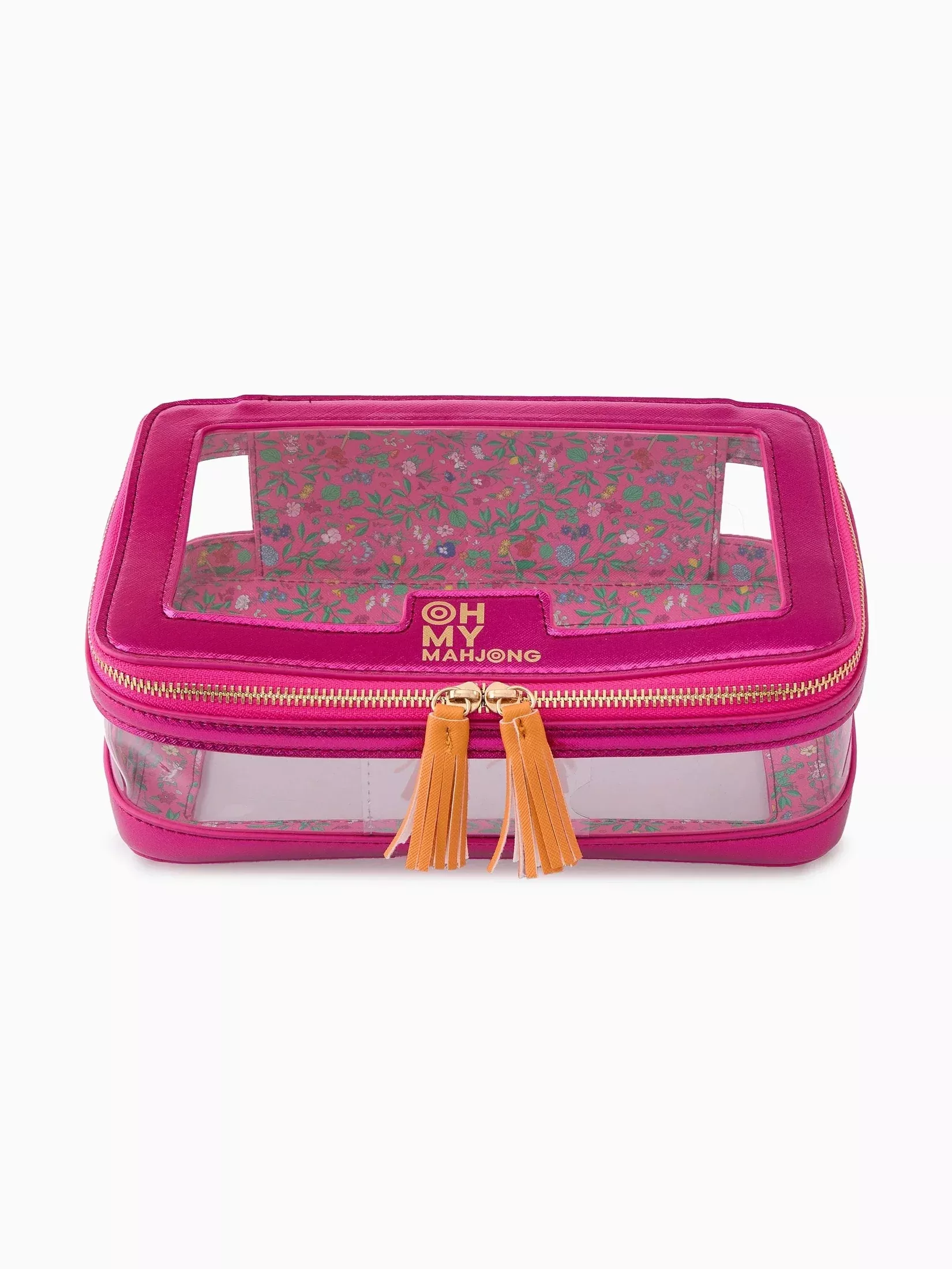 Oh My Mahjong Tile Storage Bag - Metallic Pink