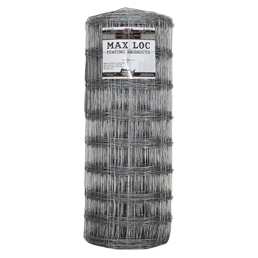 Ok Brand Max-Loc High-Tensile Fencing – Class III Zinc Coating - 12 1/2 ga - 330' - 48"