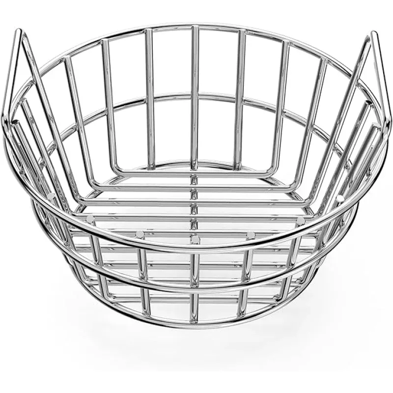 onlyfire Charcoal Ash Basket Fits Small Big Green Egg, Stainless Steel Charcoal Holder with Handles, Grilling Accessories for Better Airflow
