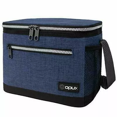 OPUX Premium Lunch Box, Insulated Lunch Bag, Heather Navy