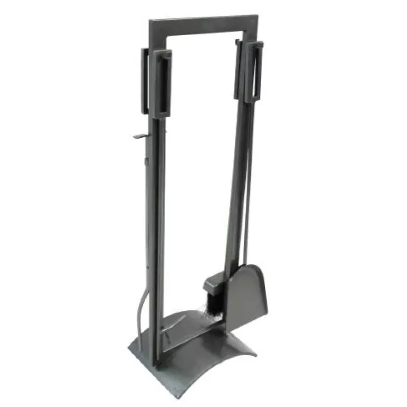 Orion 5-Piece Fireplace Black Tool Set With Heavy-Duty Stand-FA340TG