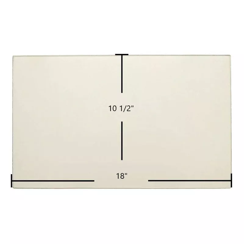 Osburn 2000 Ceramic Glass Panel | 18″ x 10 1/2″ | Replaces SE5397