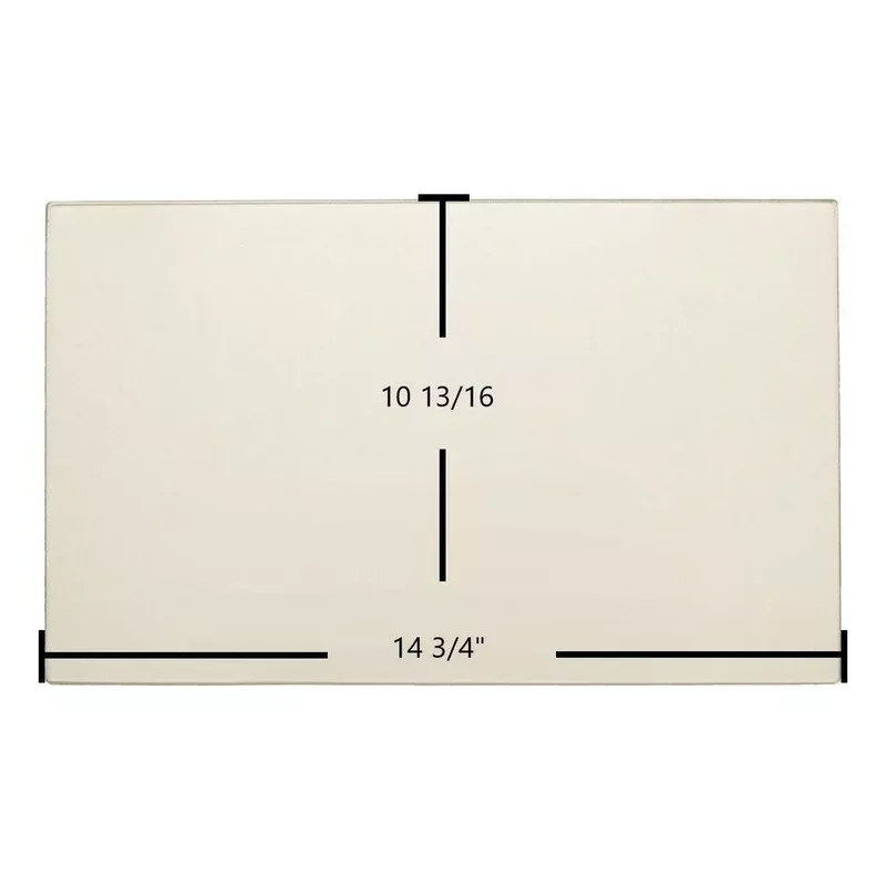 Osburn Hybrid 35MF / 1800 Center Ceramic Glass Panel | 14 3/4″ x 10 13/16″ | Replaces SE87154