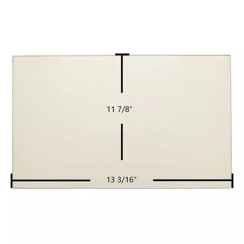 Osburn Stratford Fireplace Ceramic Glass Panel | 13 3/16″ x 11 7/8″ | Replaces SE53240
