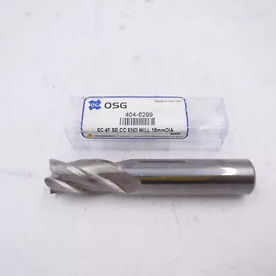 OSG Square End Mill, 16mm D, Carbide, 32mm LOC, 4 Flute 404-6299, 89mm OAL