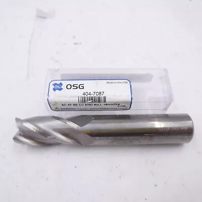 OSG Square End Mill, 18mm D, Carbide, 35mm LOC, 4 Flute 404-7087, 102mm OAL
