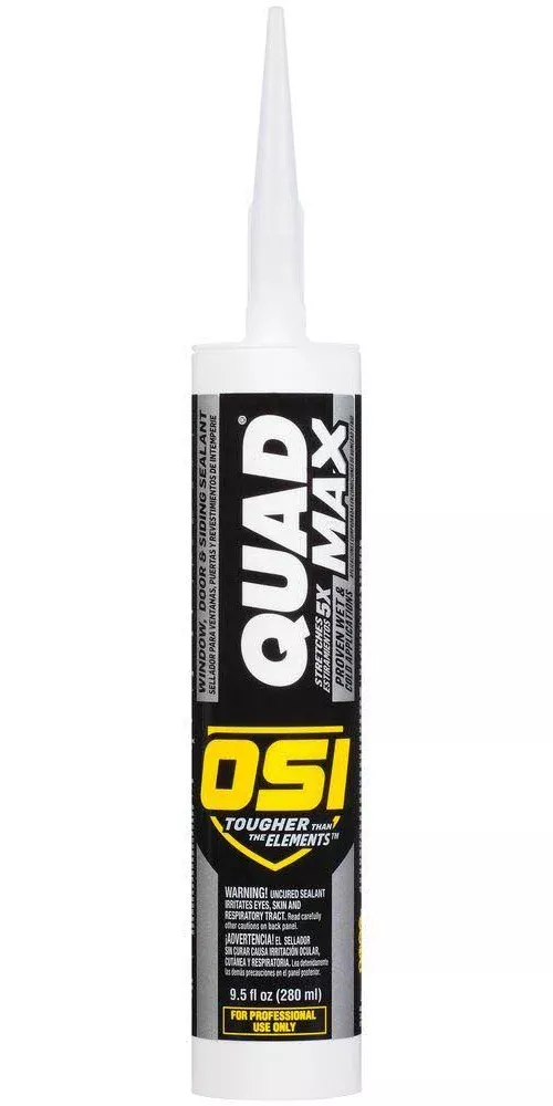 OSI Quad Max 1868684 Window and Door Sealant, White, 9.5 Oz.