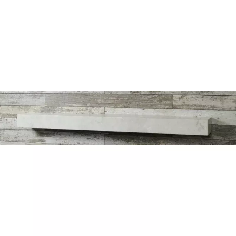 Outdoor Great Room 60 Gallery Non-Combustible Linear White Onyx Supercast Wood Mantel GWOT60