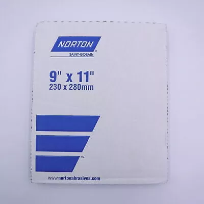 Pack of 25 Norton 66261100940 9″ x 11″ Q421 P180 Grit Screen-Bak Screen Sheets