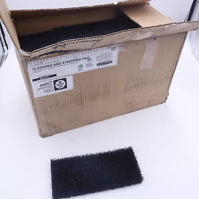 Pack of 40 Kleen Handler Cleaning Stripping Pads Surface Cleaning Scrub Black