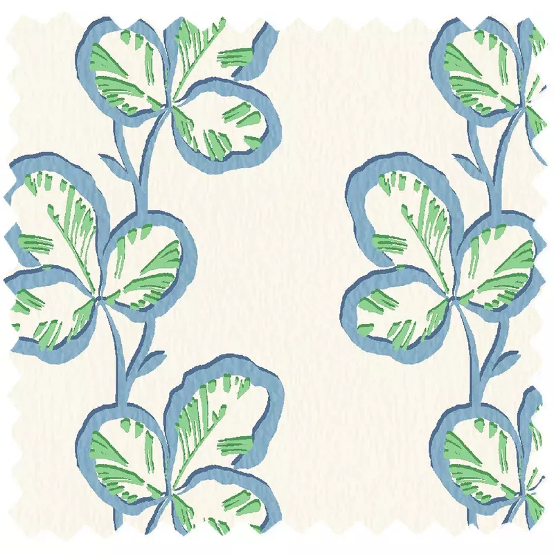 Paddy Denim Green Linen Fabric