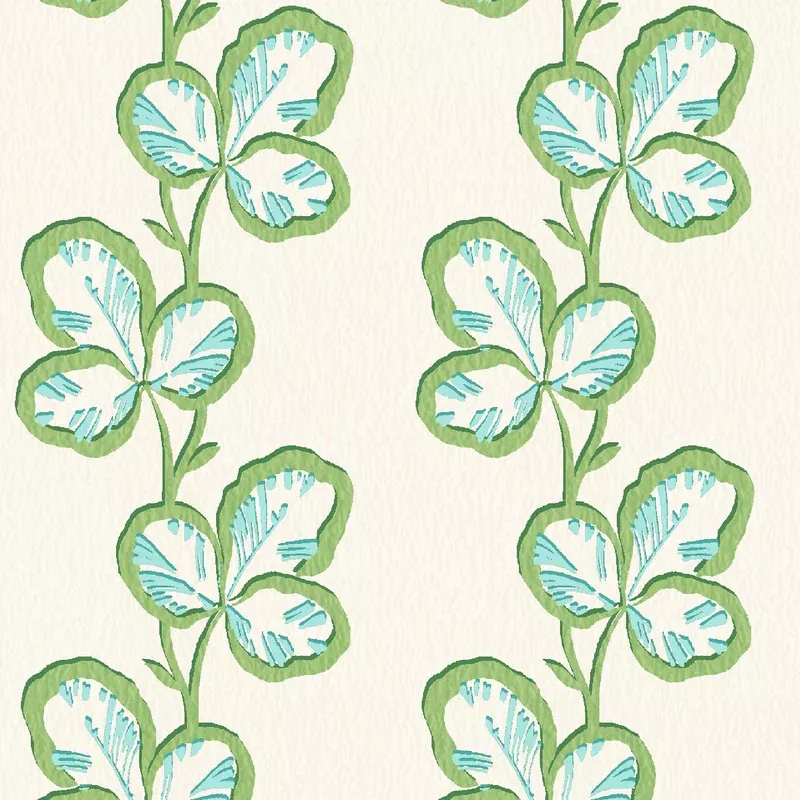 Paddy Olive Aqua Wallpaper