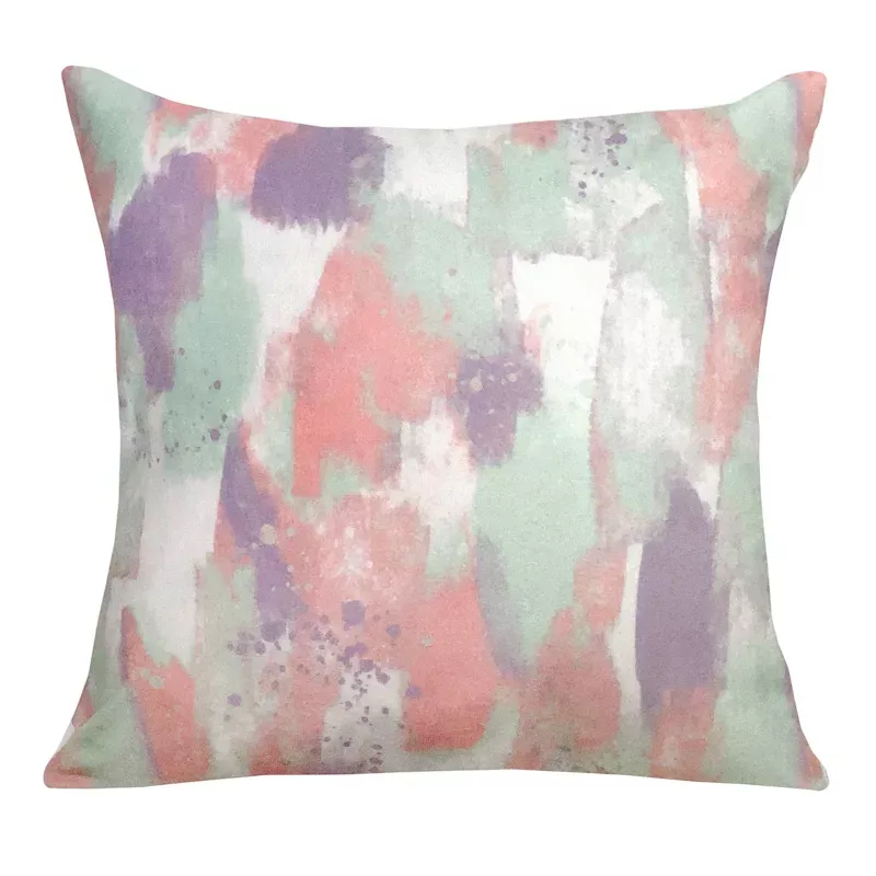 Painterly Galaxy Print Throw Pillow, 16"