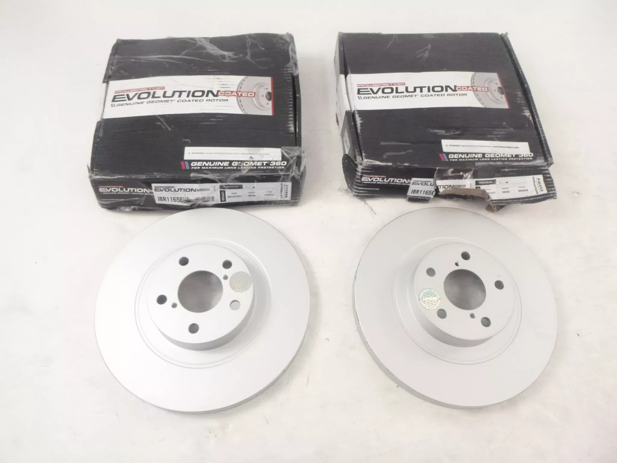 Pair of 2 Evolution JBR1165EVC Disc Brake Rotors for Scion FR-S 2013-2016