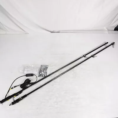 Pair of 4ft RGB LED Lighted Antenna Light Whip Remote ATV Polaris RZR Buggy