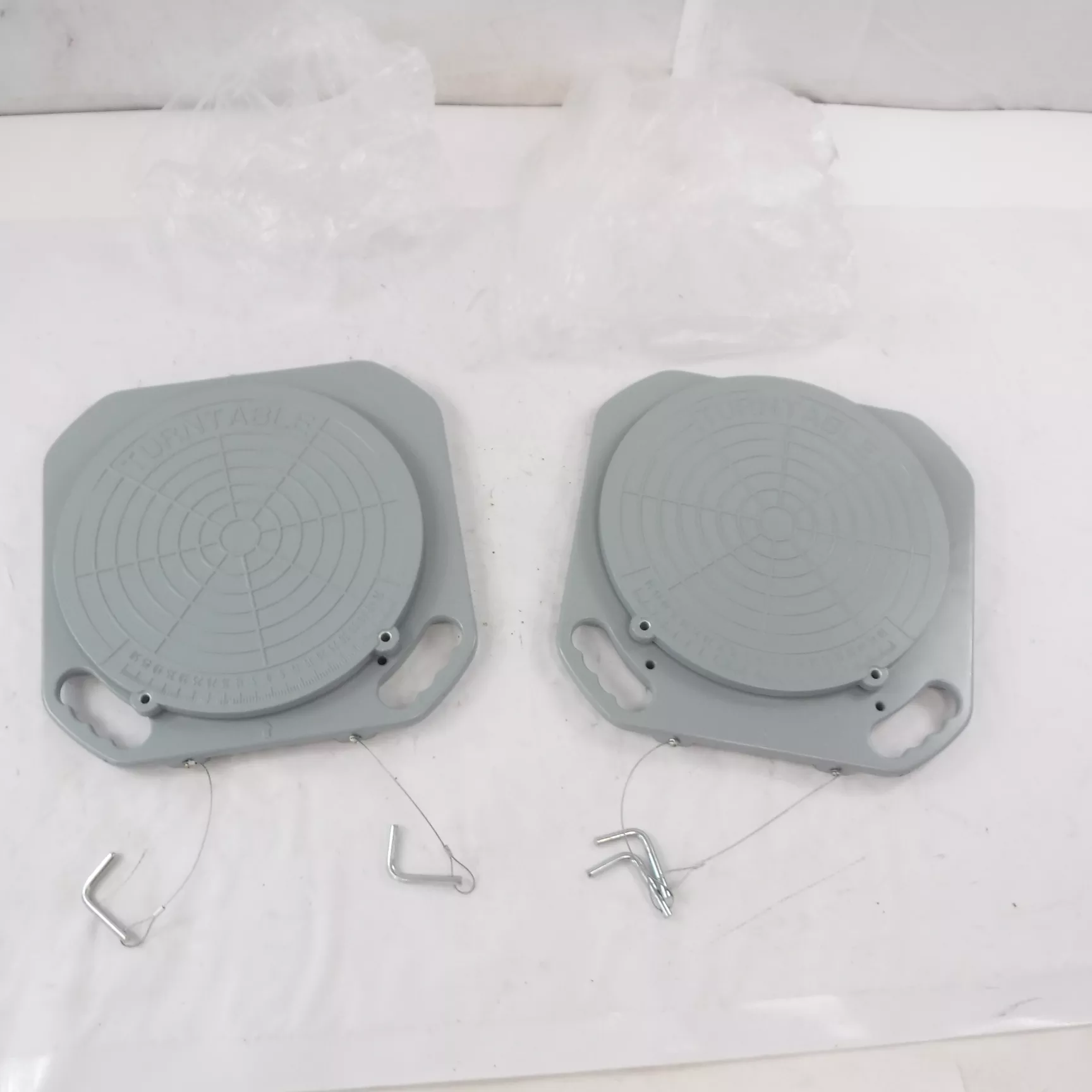 Pair Front End 2 Ton Wheel Car Alignment Tool Turn Plates