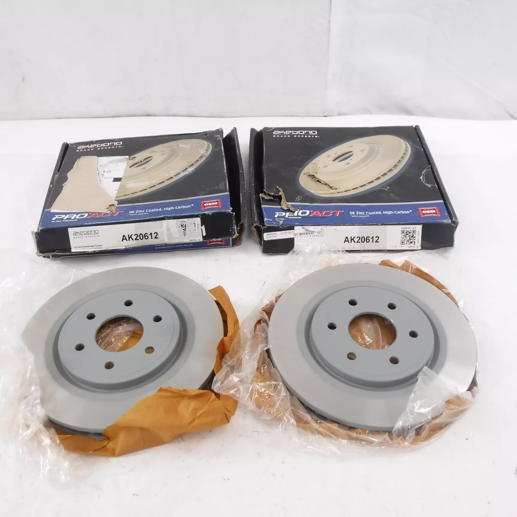 Pair Pro Act Front High Carbon Disc Brake Rotors 2014-2019 Nissan Frontier 4.0L