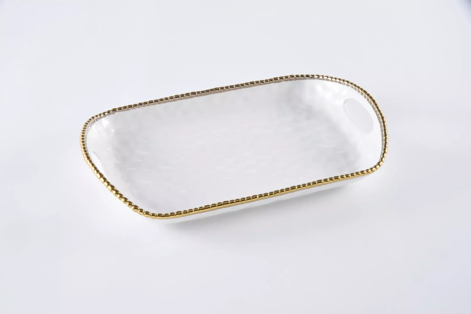 Pampa Bay - Golden Salerno Rectangular Tray with Handles