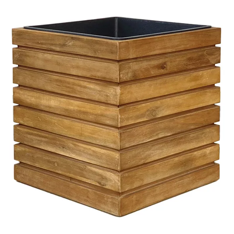 Park City Wood Outdoor Planter, Large