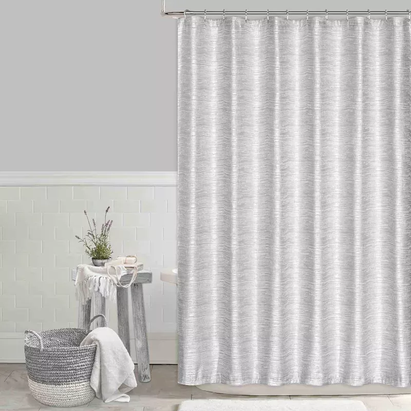 Parker Black Shower Curtain, 72"