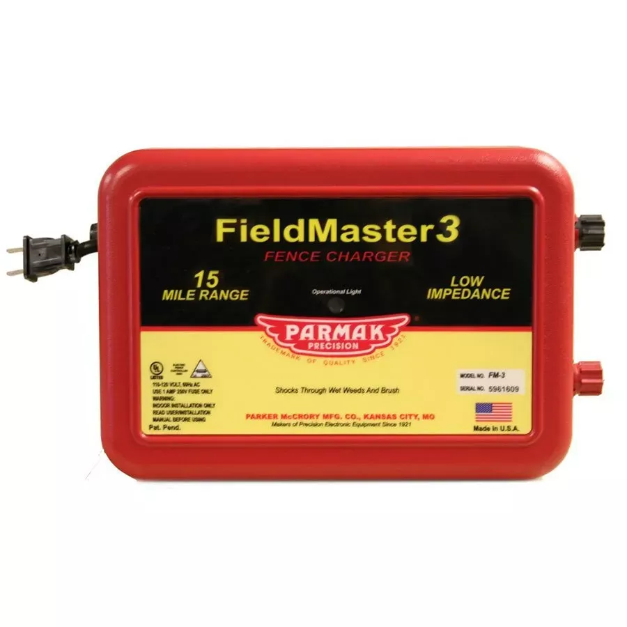 Parmak Field Master 3 Electric Fencing Energizer - 15 Mile