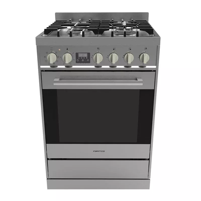 Parmco 600mm Stainless Steel Combination Freestanding Stove