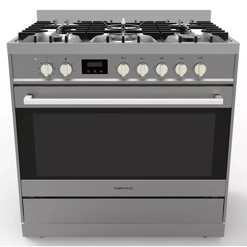 Parmco 900mm Stainless Steel Combination Freestanding Stove
