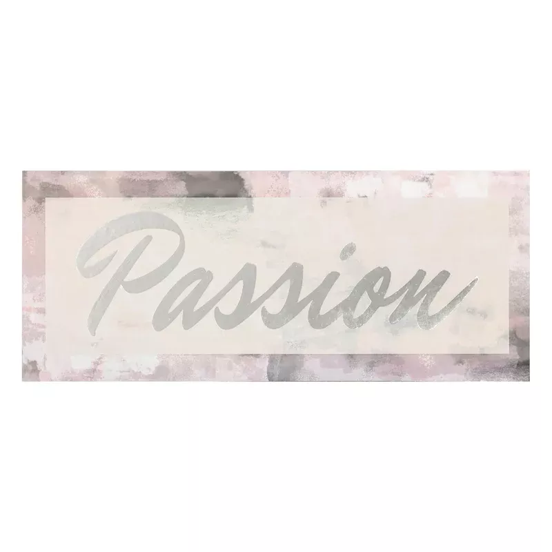 Passion Canvas Wall Art, 15x5