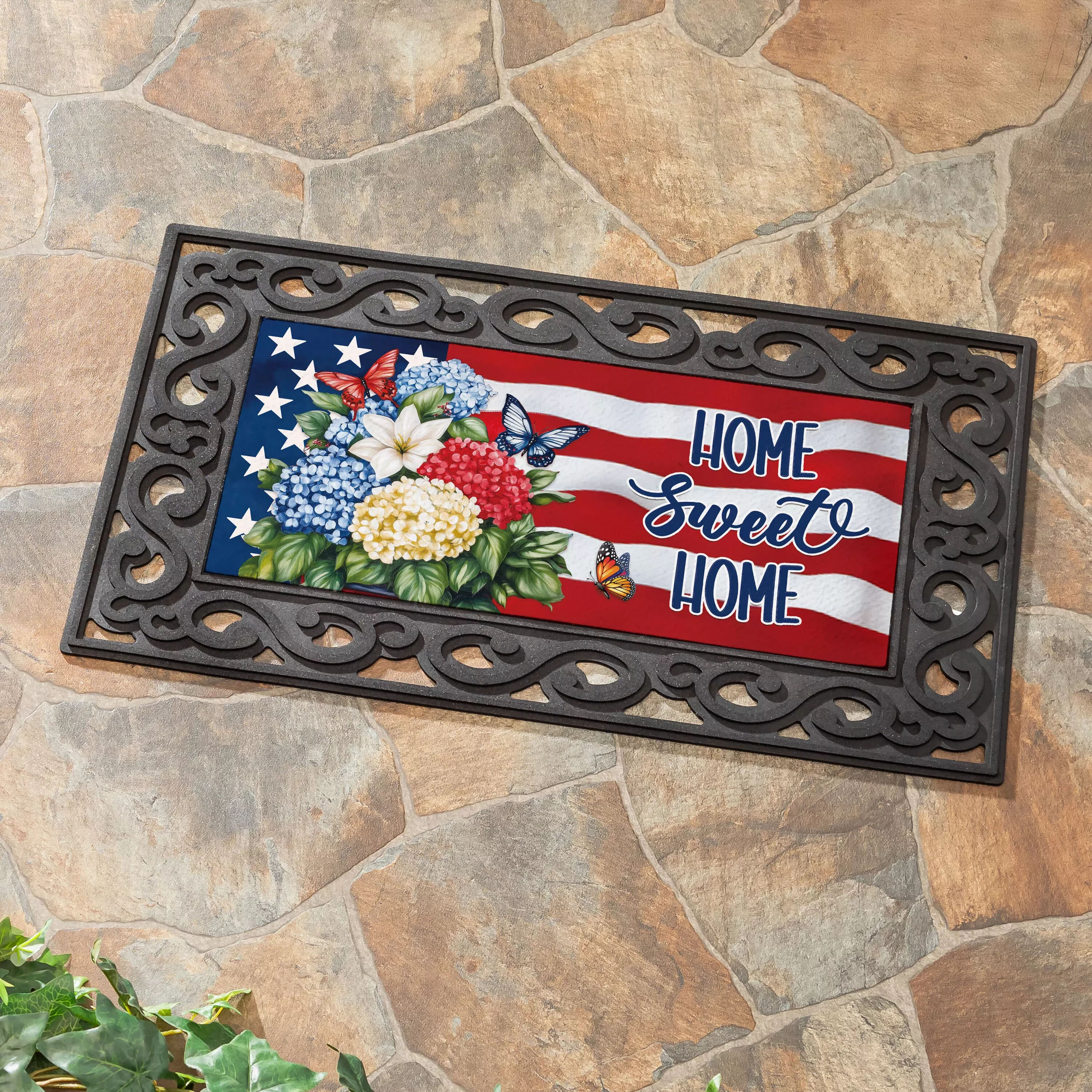 Patriotic Hydrangeas Sassafras Switch Mat