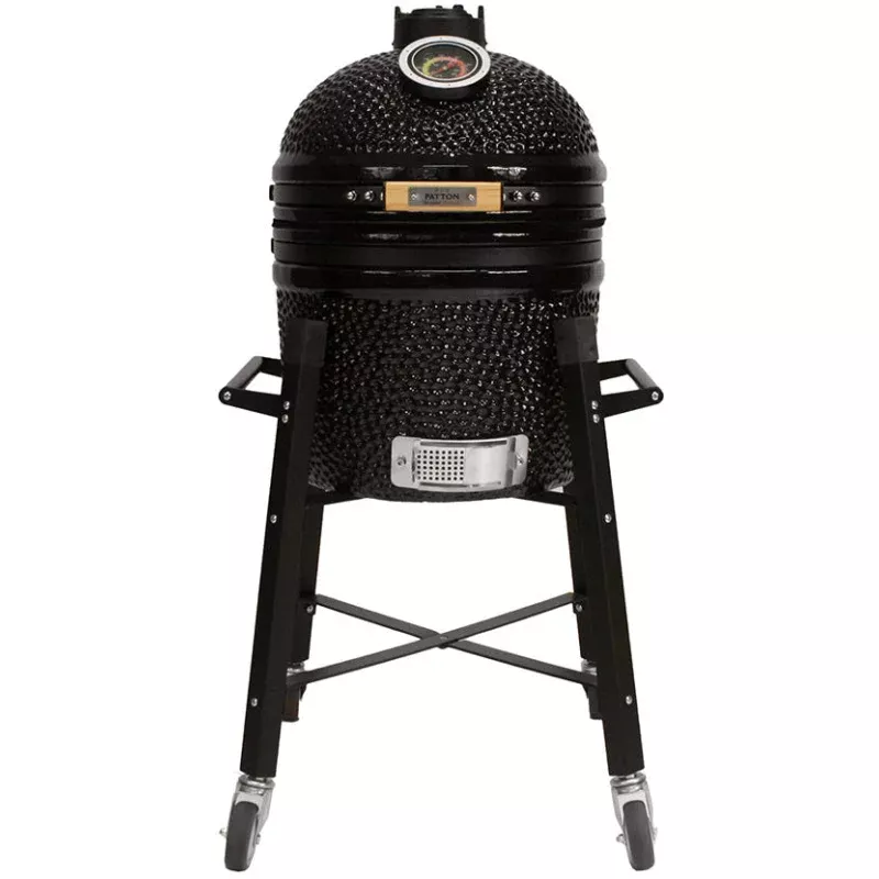 Patton – Premium Kamado Grill 15 Black met onderstel